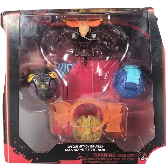 BAKUGAN Generation 3 STARTER PACK Special Attack Bruiser Mantid Titaniam Trox - Picture 6 of 6